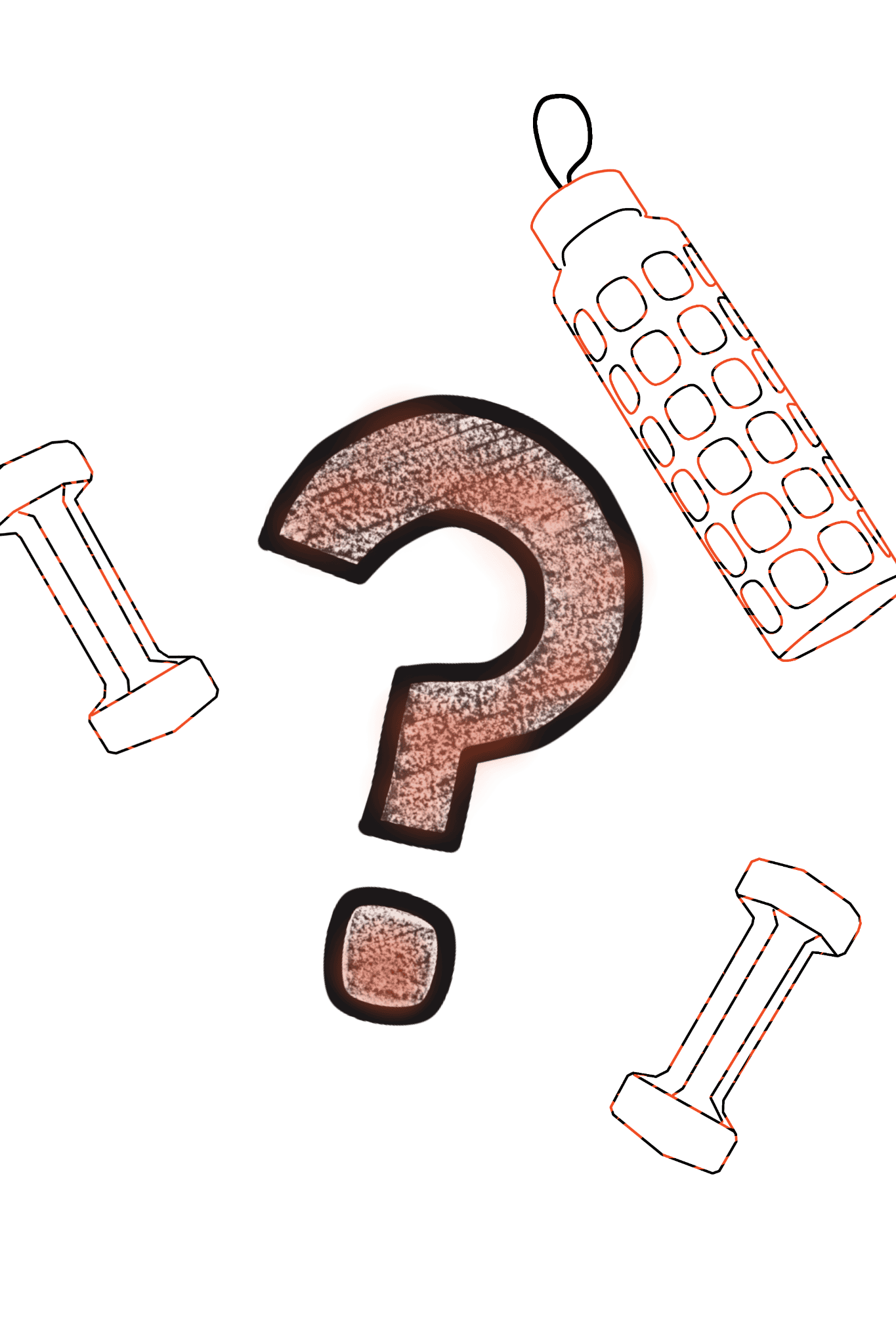 Kysymysmerkki ja kysymys saliohjelmasta.